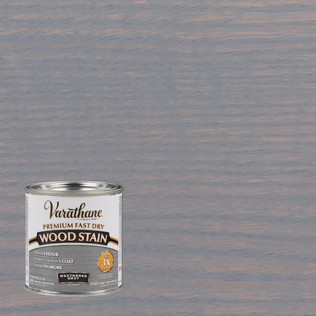 Varathane Fast Dry Weathered Gray Urethane Modified Alkyd Interior Wood Stain 1/2 Pt. 269398