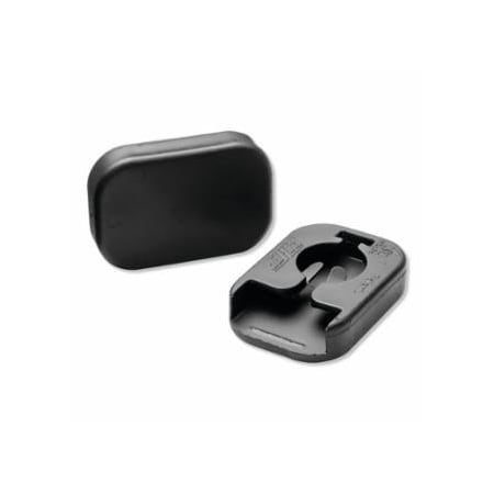 Piher Multiclamp Accessories, 2 Units of PVC Caps, Stainless/Plastic 848-24014