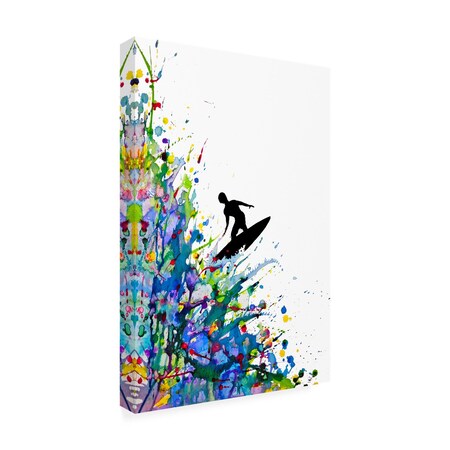 Trademark Fine Art Outdoor Canvas Art - Marc Allante 'A Pollocks Point Break' Wall Art for Patios, or Gardens GRL02042-OC1219WR
