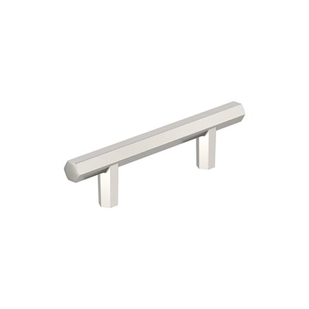 Amerock Caliber 3 inch 76mm Center-to-Center Polished Nickel Cabinet Pull BP37365PN