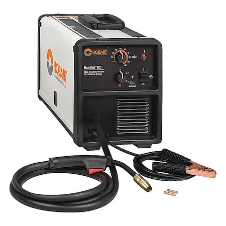 Hobart Welding Products MIG Welder, Handler 125, Single-Phase, 110/115/120V AC, 25 to 130A DC, 25 % 500573