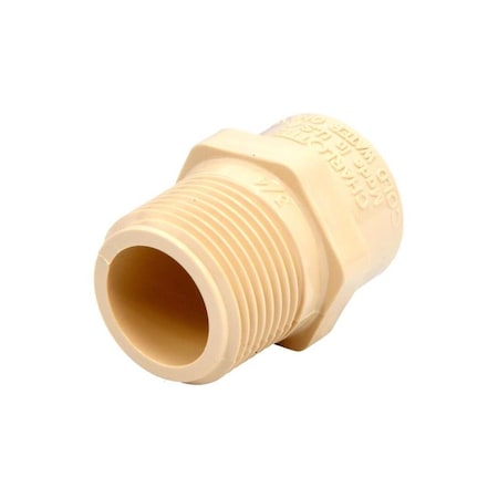 Charlotte Pipe And Foundry Male Adapter FlowGuard 3/4in MPT X 3/4in D Slip CPVC, 10PK CTS02109C0800