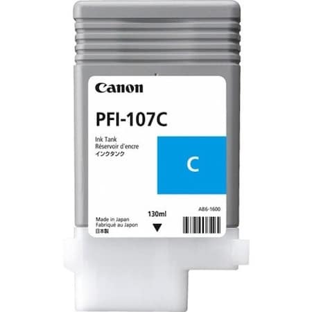 Canon PFI107C Genuine OEM Cyan Inkjet Cartridge 130ml 6706B001