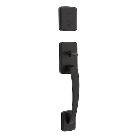 Kwikset Residential Handlesets Dummy Reversible Matte Black 819BFHLIP-514