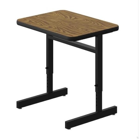 Correll TFL Student Desk, 20 in D X 27 in W X Particleboard, Medium Oak CSA2027TF-06