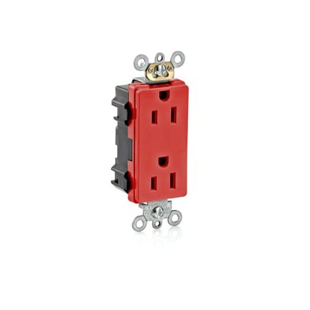 Leviton Commercial Grade Decora Receptacle, 15 Amp, 125 Volt M1626-R