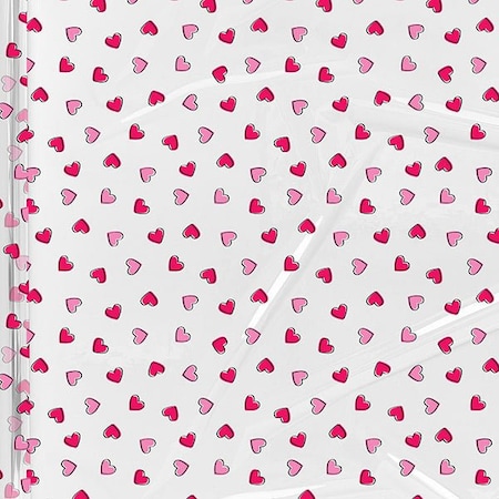 Nashville Wraps Scattered Hearts Cello Roll, 30 inx100' CR30SCH