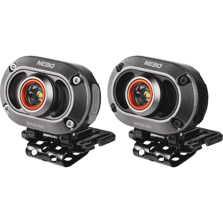 Nebo Mycro 250 Lm. LED Rechargeable Headlamp, 2PK NEB-HLP-1010