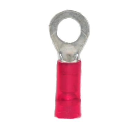 Hillsdale Terminal Ring Terminal, #10 Stud Size, 18 AWG, 600 V, Nylon Insulated, 500 PK 30040