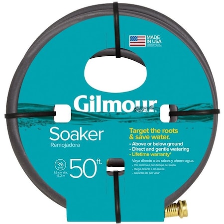 Gilmour 827501-1001 Soaker Hose, 50 ft L, Vinyl, Natural 827501-1005