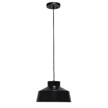 Homeroots Black Iron Ceiling Light With Black Shades 651636
