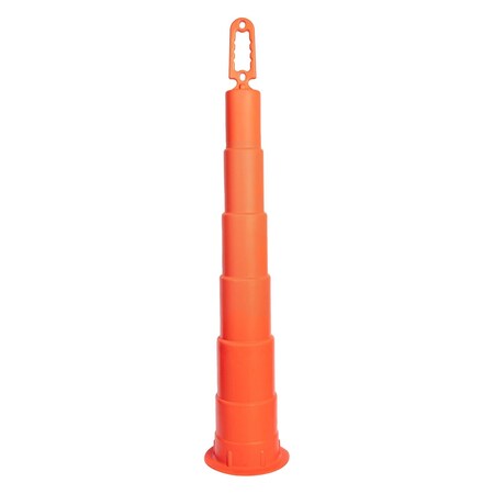 Jrex Safety 42 in Orange Channelizer Cone, No Reflective Sheeting CHO42-JR-NS