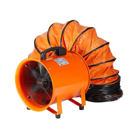 Vevor 12" Portable Extractor Fan Blower 33ft Duct Hose Ventilator Industrial BT-SHT12A-U(S)10