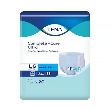 Tena Complete +Care Ultra Briefs with CurvDefence, Large, 100PK 67460