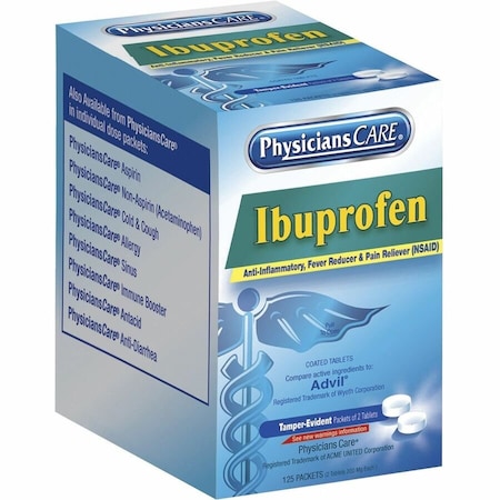 Physicianscare Tablets, Ibuprofen, PK125 90109
