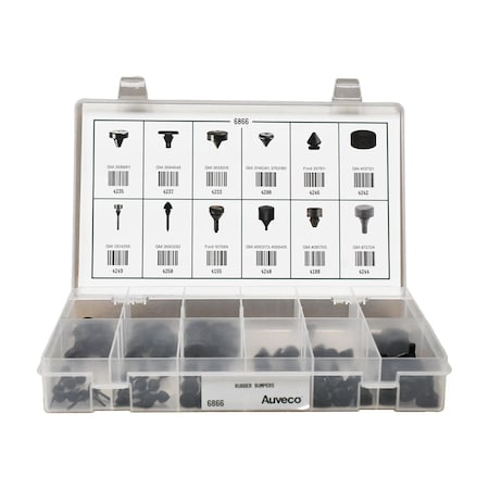 Auveco Rubber Bumpers Quik-Select Kit Assortment 6866