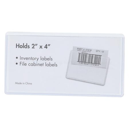 Zoro Select Magnetic Label Holder, 2 x 4 In, PK100 10E823