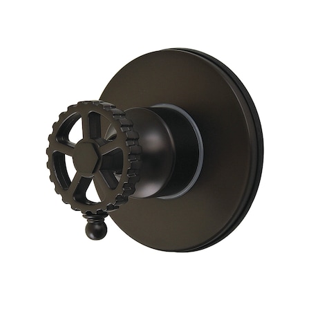 Kingston Brass Single-Handle Six-Way Diverter Valve with Round Trim Kit, Oil Rubbed Bronze KS4035CG