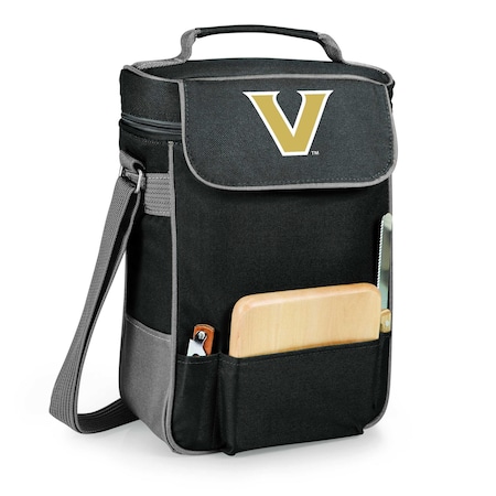 Picnic Time Family Of Brands NCAA Vanderbilt Commodores Duet Wine and Cheese Tote Bag 623-04-175-584-0