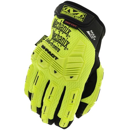 Mechanix Wear Max Cut M-Pact X91 Mechanics Gloves, Armortex, Synthetic Leather Palm, Fluorescent Yellow MCMPT-X91-012