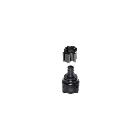 Flair-It PEXLOCK Swivel Pipe Adapter, 1/2 x 3/4 in, FPT, Polysulfone, Black, 100 psi Pressure Pair 30856