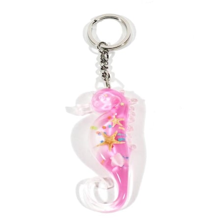 Ed Speldy East Seahorse Shaped Key Chain, Pink OK6604