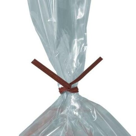 Box Packaging Paper Twist Ties 4L x 5/32W Red 2000/Pack PBT4R