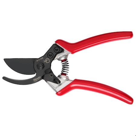 Milwaukee Tool Pruning Shears, 3/4 in Cut Cap, High Carbon Steel 3/4 in L Blade, Aluminum Handle, Dipped Grip 48-22-9363