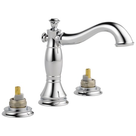 Delta 3-hole 6-16" installation Hole Widespread Lavatory Faucet, Chrome 3597LF-MPU-LHP