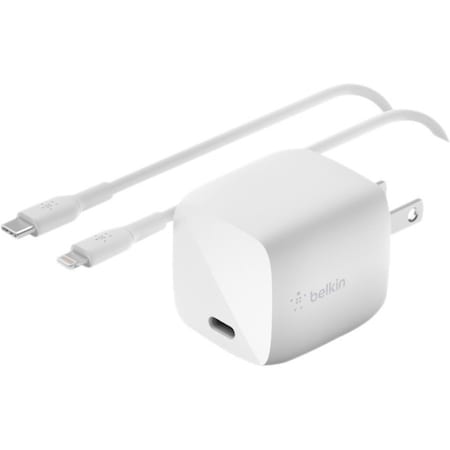 Belkin BOOST CHARGE 30W USB-C GAN WALL CHARGER + USB-C TO LIGHTNING CABLE WCH001DQ1MWH-B5