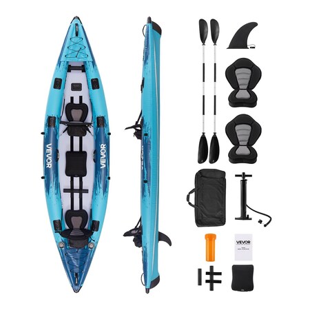 Vevor Inflatable Kayak 2-Person Inflatable Recreational Kayak 700LBS Capacity UP-KAYAK-08