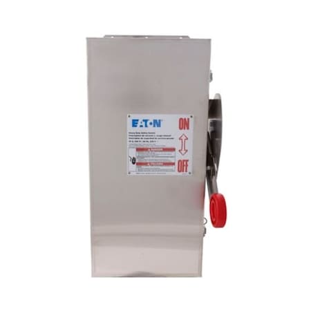 Eaton Safety Switch, Fusible, 3P, NEMA 4X DH221NWK