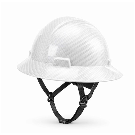 Ge Hard Hat, 329, Carbon Fiber, 4 Point Ratchet, White GH329CW