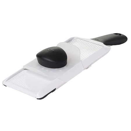 Good Grips 1119100V4 Mandoline Slicer, 3-3/4 in L, Stainless Steel Blade, Dishwasher Safe: Yes 1119100