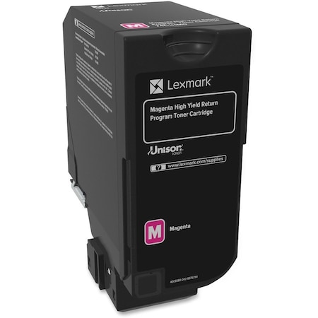 Lexmark Magenta High Yield Toner Cartridge 12K YLD 74C1HM0