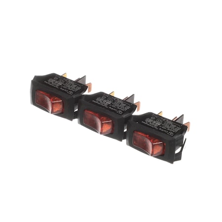 Paragon Popcorn Machine Switch, Rocker, Lighted Amber 512097