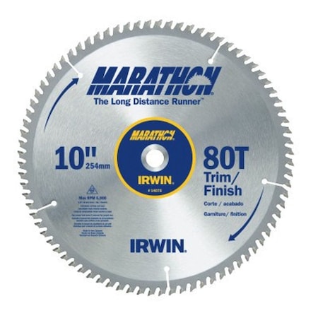 Irwin CIRCULAR SAW BLADE 10" 80T HN14076