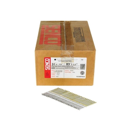 Senco Framing Nails 3-1/4in Angled Strip Bright 20 deg Bright KD28APBSN