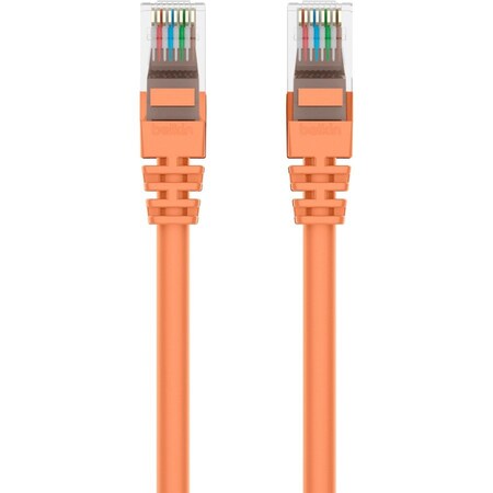 Belkin 10Ft Cat5E Snagless Patch Cable, Utp, Orange Pvc Jacket, 24Awg, A3L791-10-ORG-S