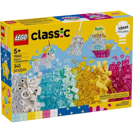 Lego Classic Magical Transparent Box Building Toy Multi 340 pc 11040