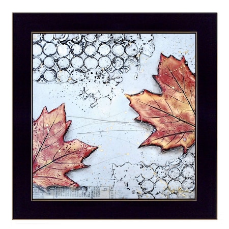 Homeroots Channeling Fall 3 Black Framed Print Wall Art 415834