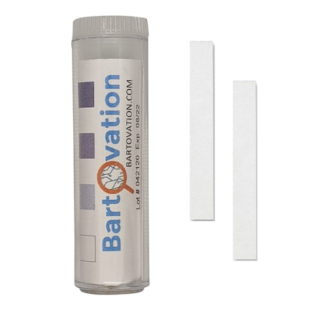 Bartovation Restaurant Iodine Test Paper, 0-50 ppm [Vial of 100 Paper Strips] PCL09V100