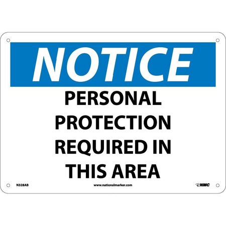 Nmc Notice Personal Protection Required In This Area Sign N328AB