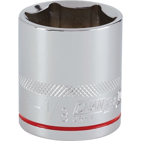 Channellock 1/2'' Drive 1-1/8'' 6-Point Shallow Standard Socket 302784