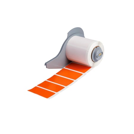 Brady All Weather Permanent Adhesive Vinyl Labels 1 in H x 1.9 in W Orange RL/250 M7-78-595-OR