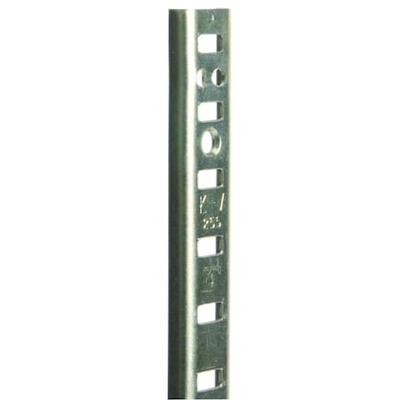 Knape & Vogt 255 Series PK255 ZC 48 Shelf Standard, 500 lb, 23 ga Thick Material, 5/8 in W, 48 in H PK255ZC48