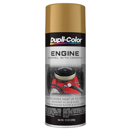 Vht Engine Paint Heat Resistant to 500 Degrees Fahrenheit; Universal Gold; 12 Ounce Aerosol Spray Can DE1604