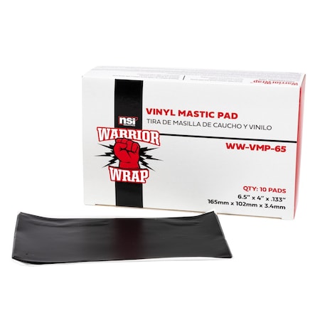 Warriorwrap Vinyl-Backed Mastic Pad/Roll, Length 4Ft WW-VMP-65