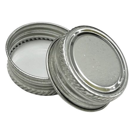 Qorpak Lab Bottle Caps, Silver, 2.88 in Dia, PK800 MET-03049