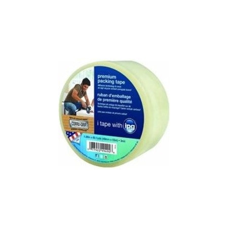 Intertape Packaging Tape, 60 yd L, 1.88 in W, Polypropylene Backing, Clear PSC50